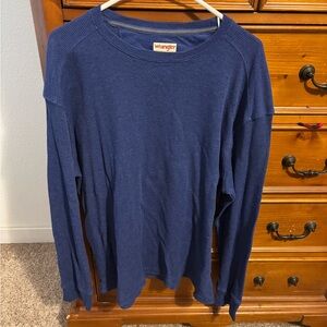 Wrangler Blue Long Sleeve Tee